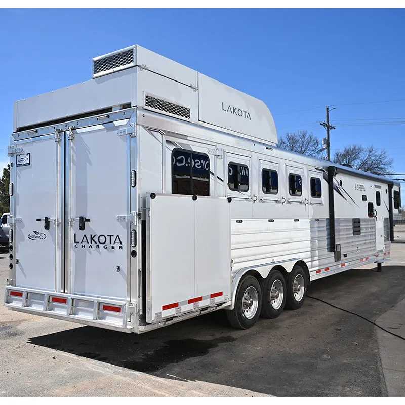 2024 Lakota Charger 5 Horse Trailer 13' Living Quarter with Slide