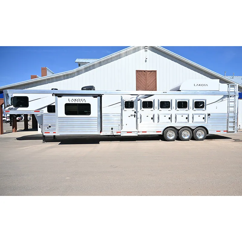 2024 Lakota Charger 5 Horse Trailer 13' Living Quarter with Slide