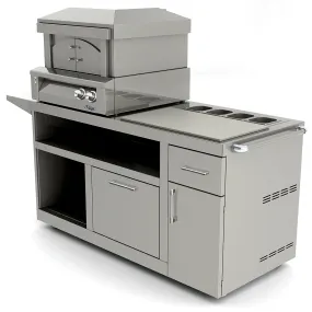 Alfresco : Pizza Ovens : 30" Deluxe Pizza Oven Prep Cart