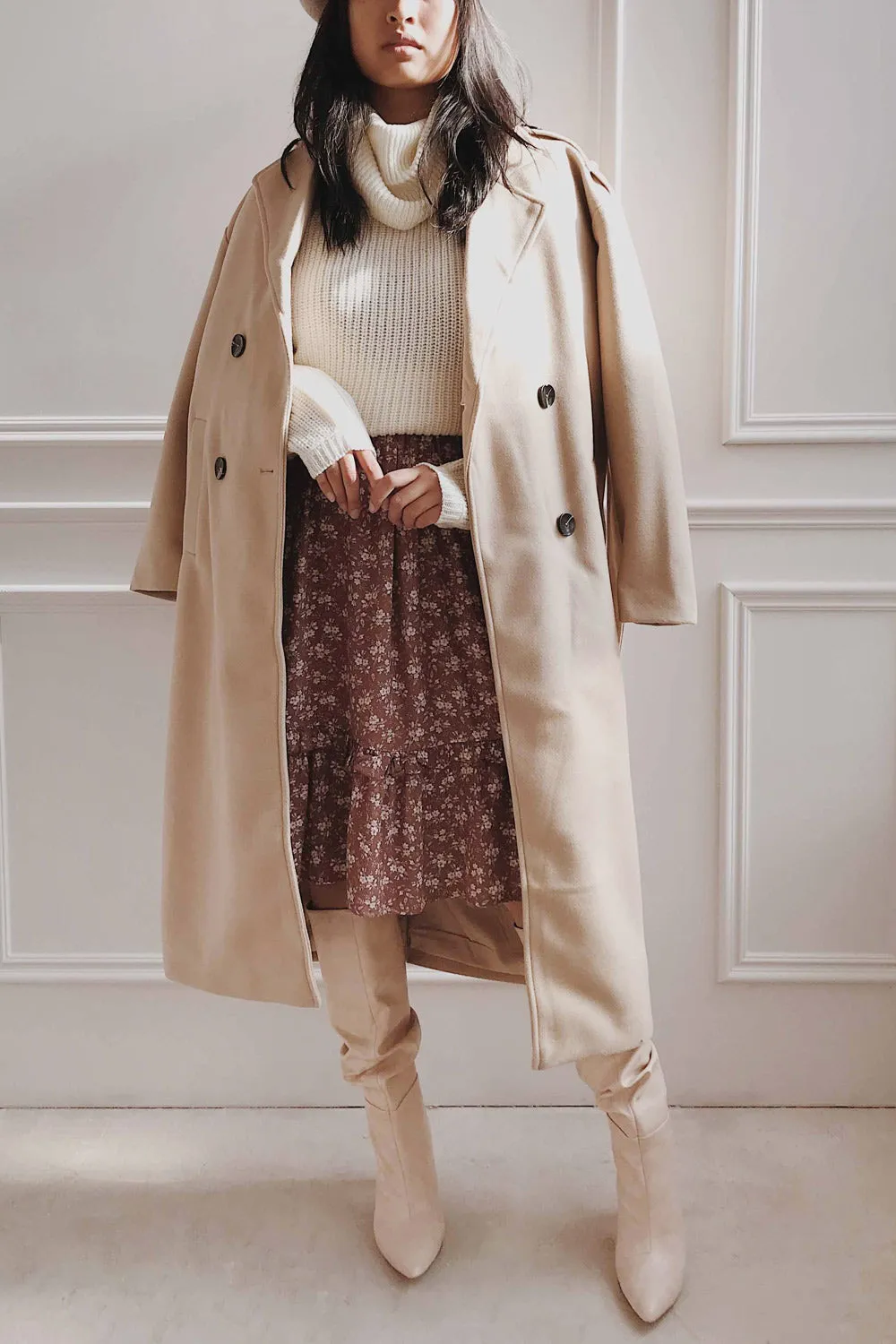 Argenteuil | Long Buttonned Trench Coat