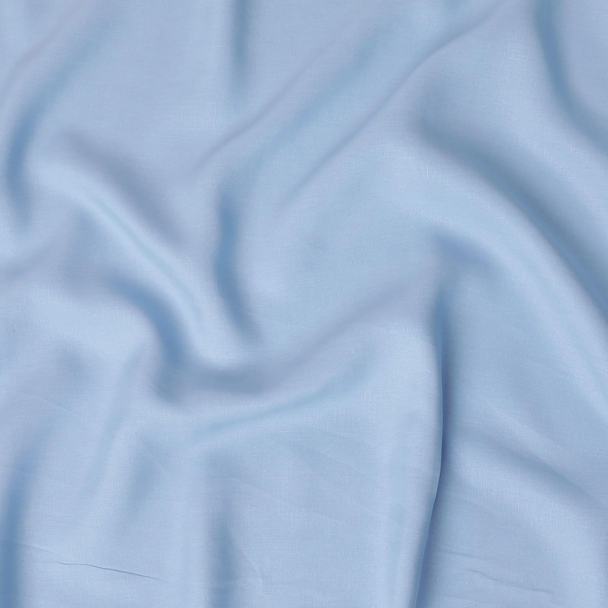 Baby blue Plain Premium pure linen fabric 60Lea-D15881