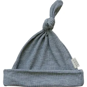 Bamboo Newborn Hat | Heather Grey Ribbed