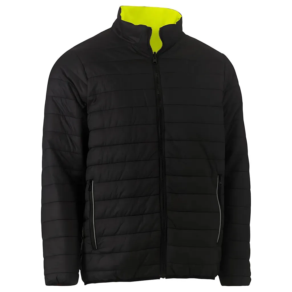 Bisley 333M6350H-YEL/XL ANSI Type R Class 3 Reversible Puffer Jacket