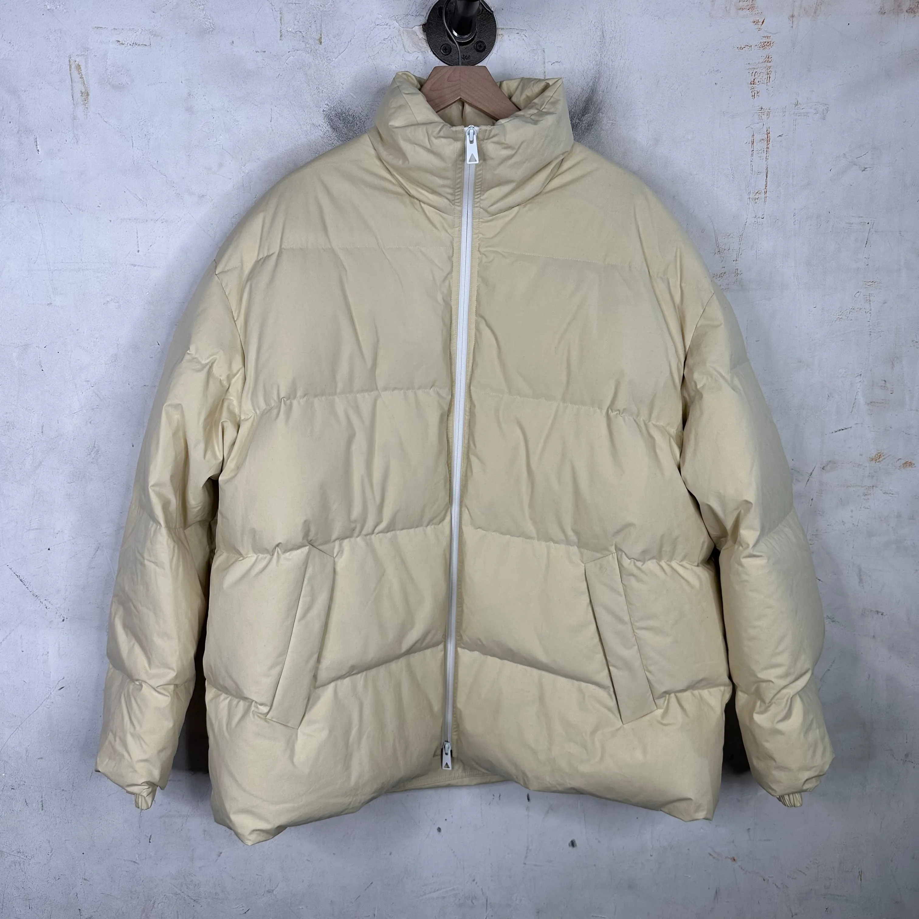 Bottega Veneta Cream Puffer Jacket