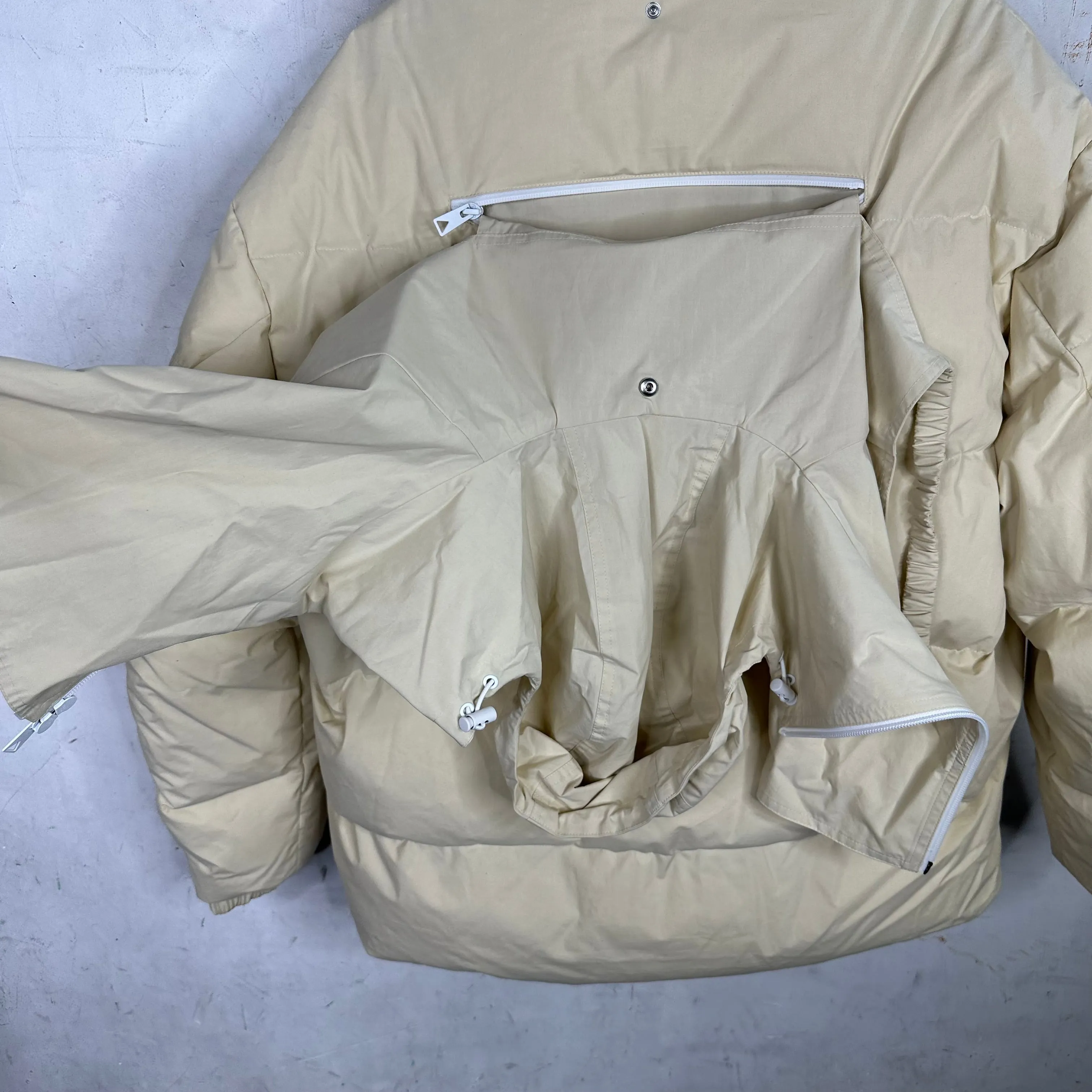 Bottega Veneta Cream Puffer Jacket