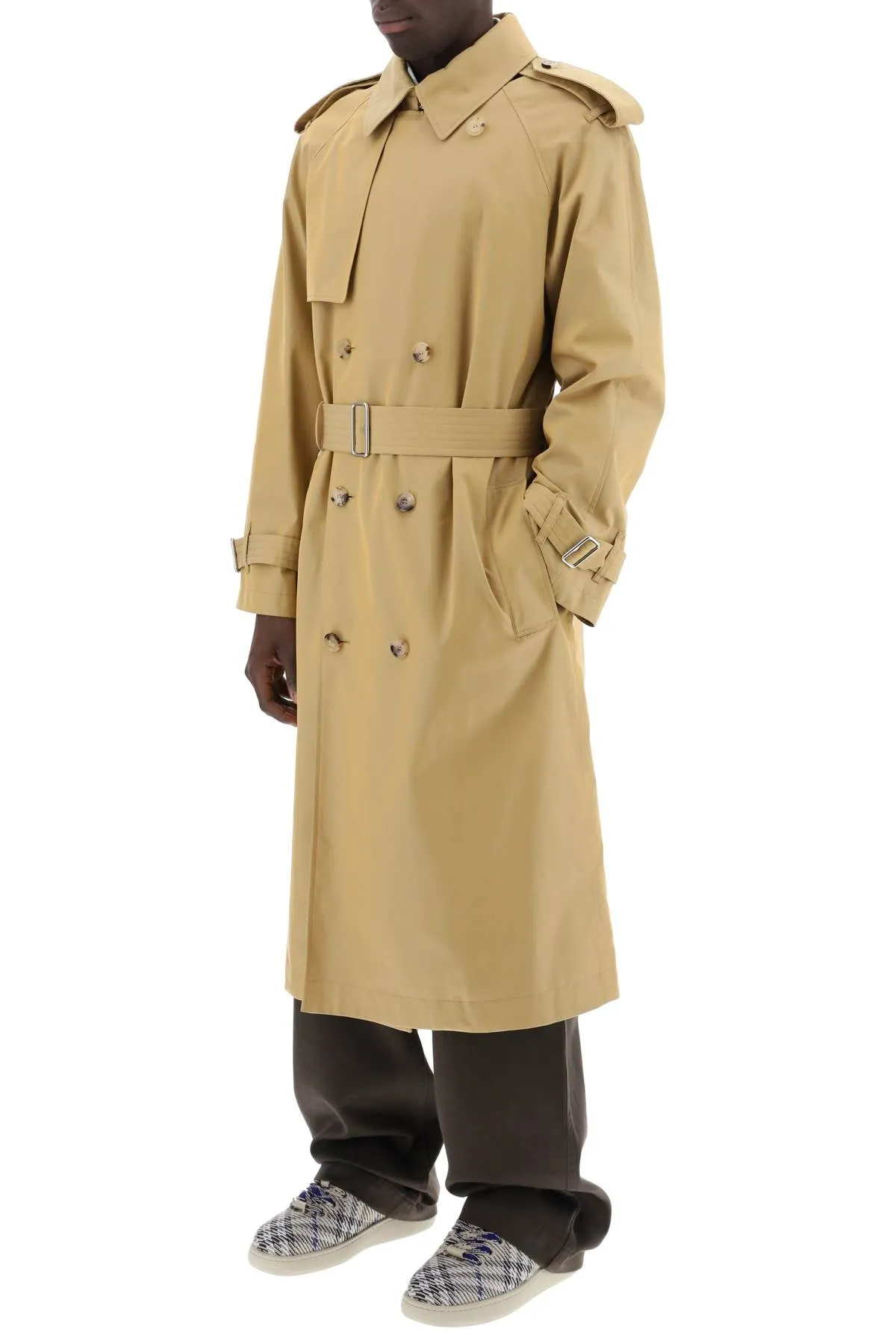 Burberry long iridescent trench