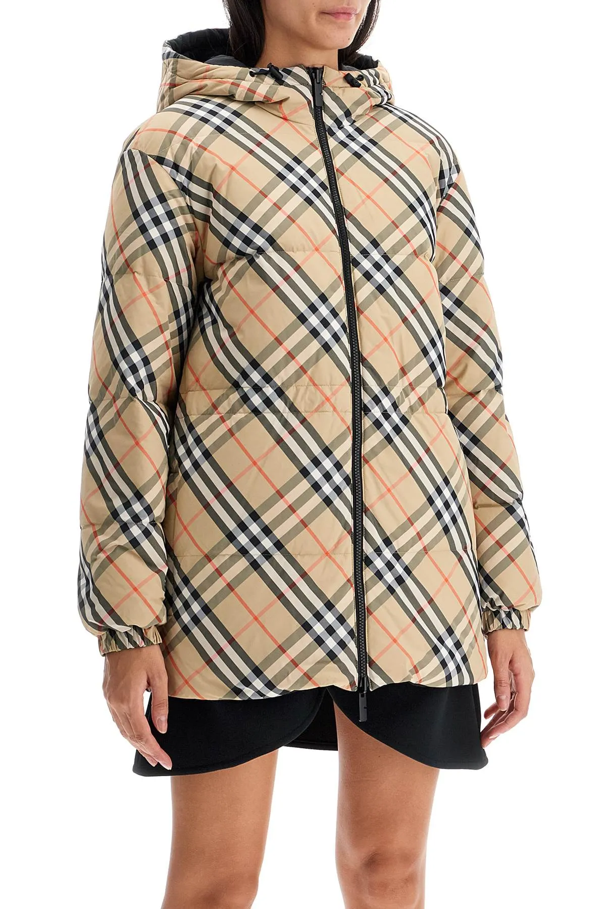 Burberry reversible midi down jacket