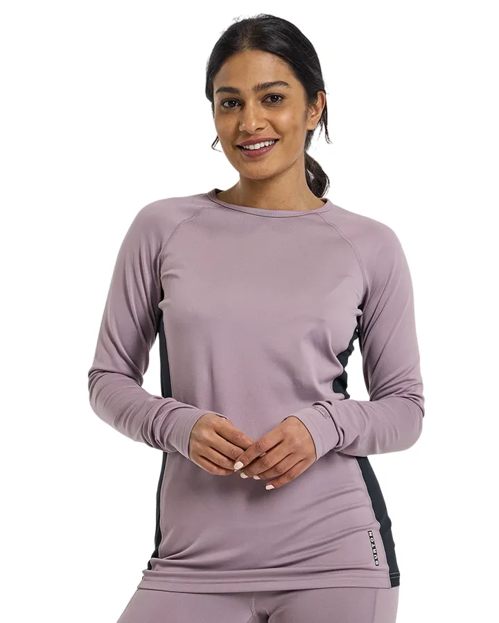 Burton Womens Midweight X Base Layer Crewneck - Elderberry - 2023