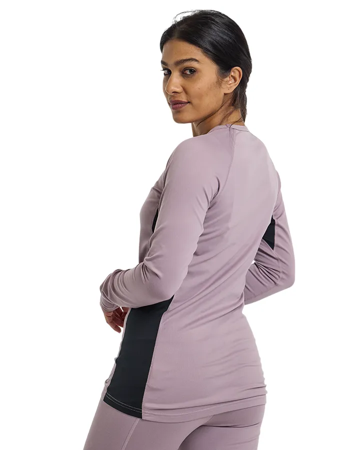 Burton Womens Midweight X Base Layer Crewneck - Elderberry - 2023