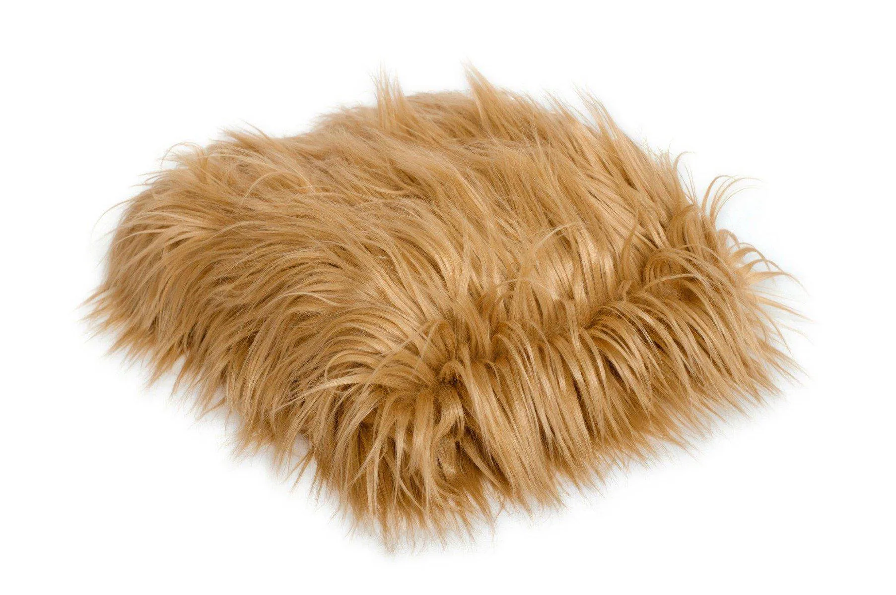 Caramel Brown Mongolian Faux Fur Rug Photography Prop 40x30