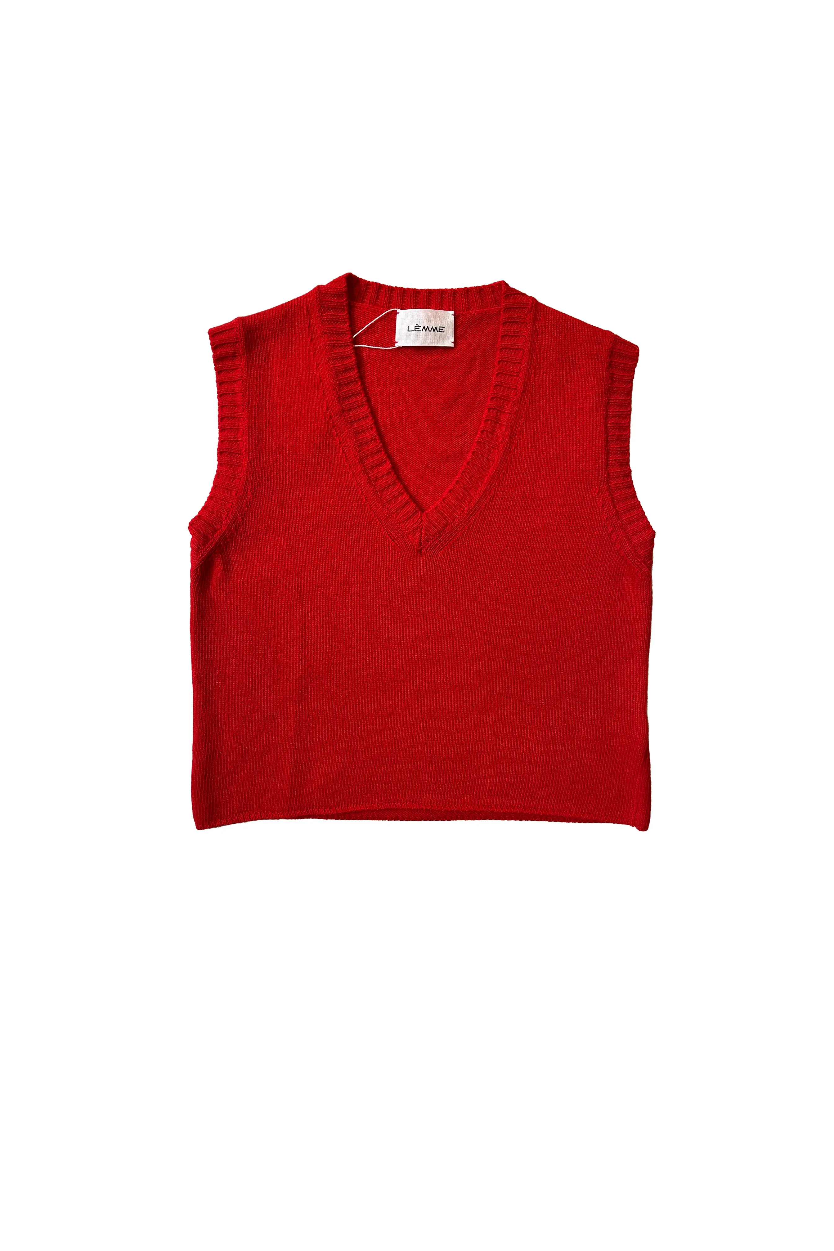 Cashmere Mix Sleeveless V-neck Top