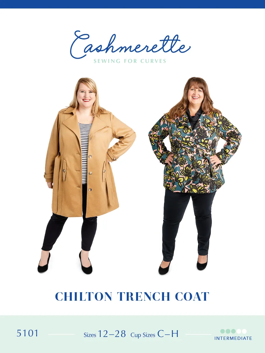 Chilton Trench Coat 12-28 printed pattern: Wholesale