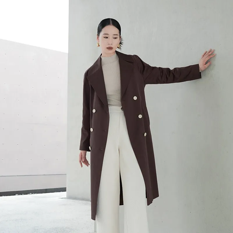 Dark Brown Long Trench Coats