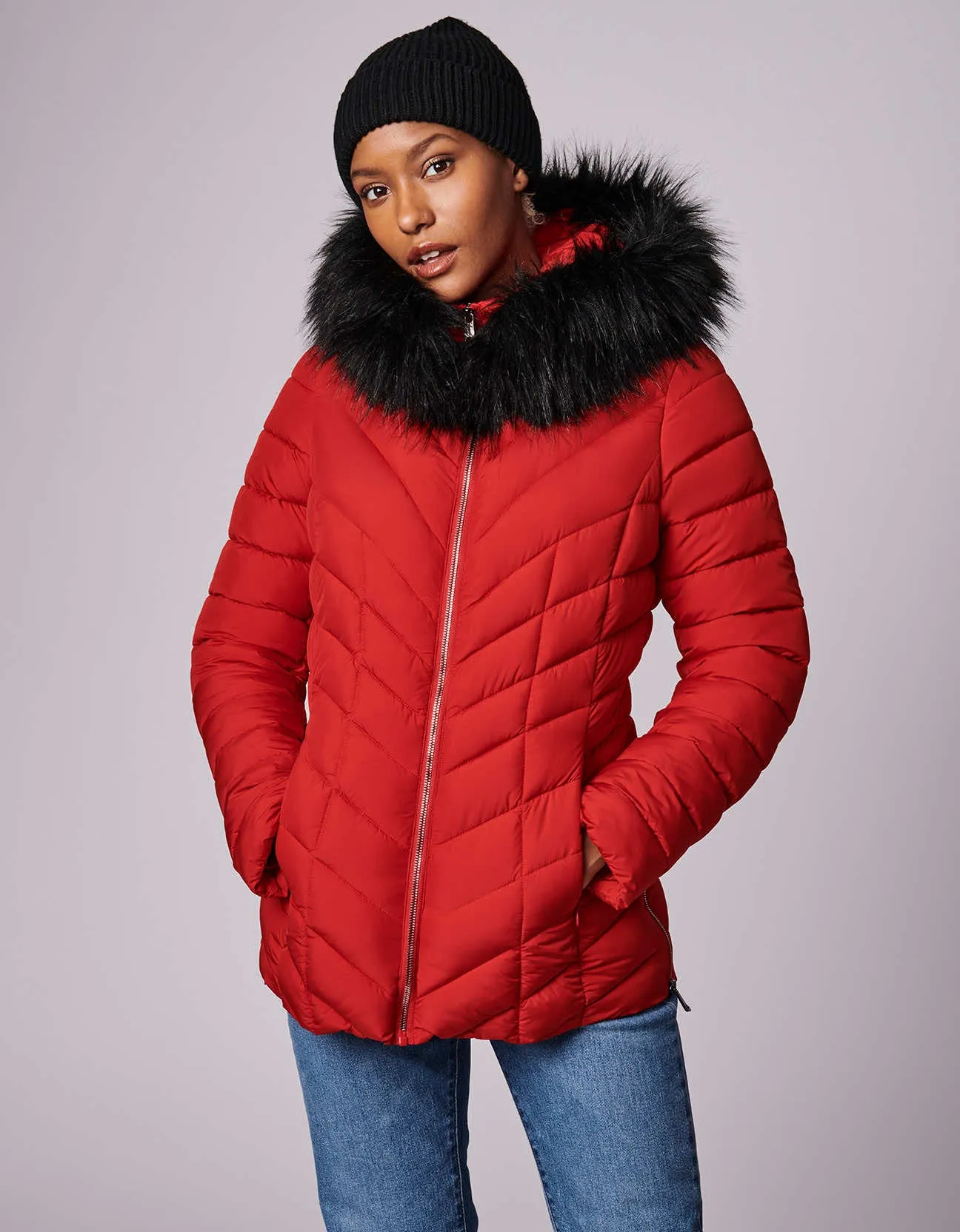 Denali Versatile Vegan Fur Puffer Jacket