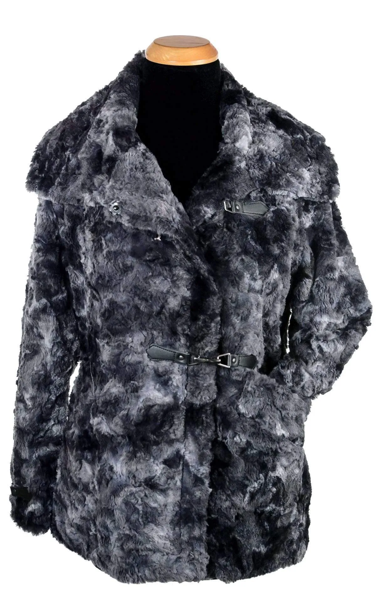 Dietrich Coat - Luxury Faux Fur in Highland Skye (Only One Medium Left!)