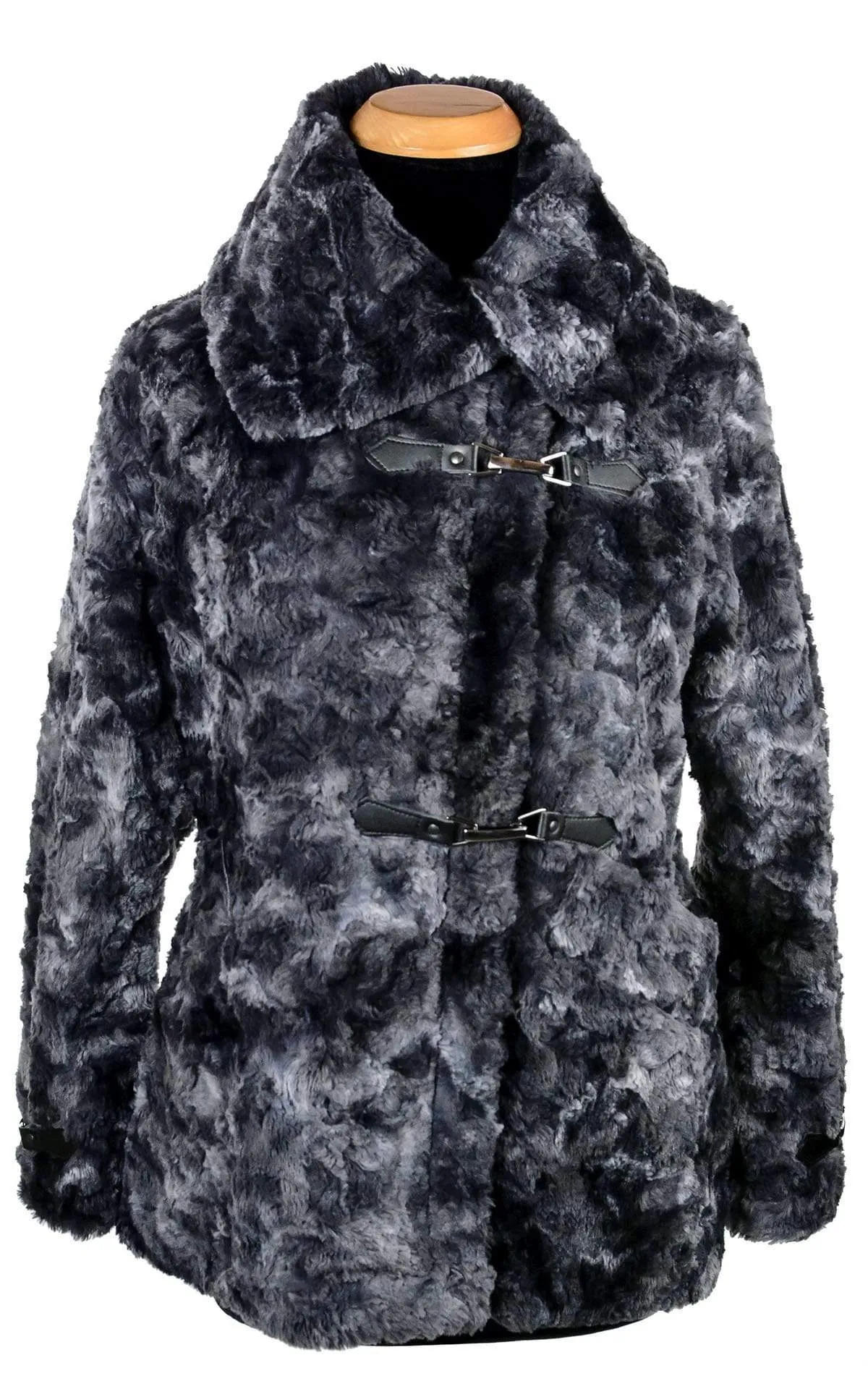 Dietrich Coat - Luxury Faux Fur in Highland Skye (Only One Medium Left!)