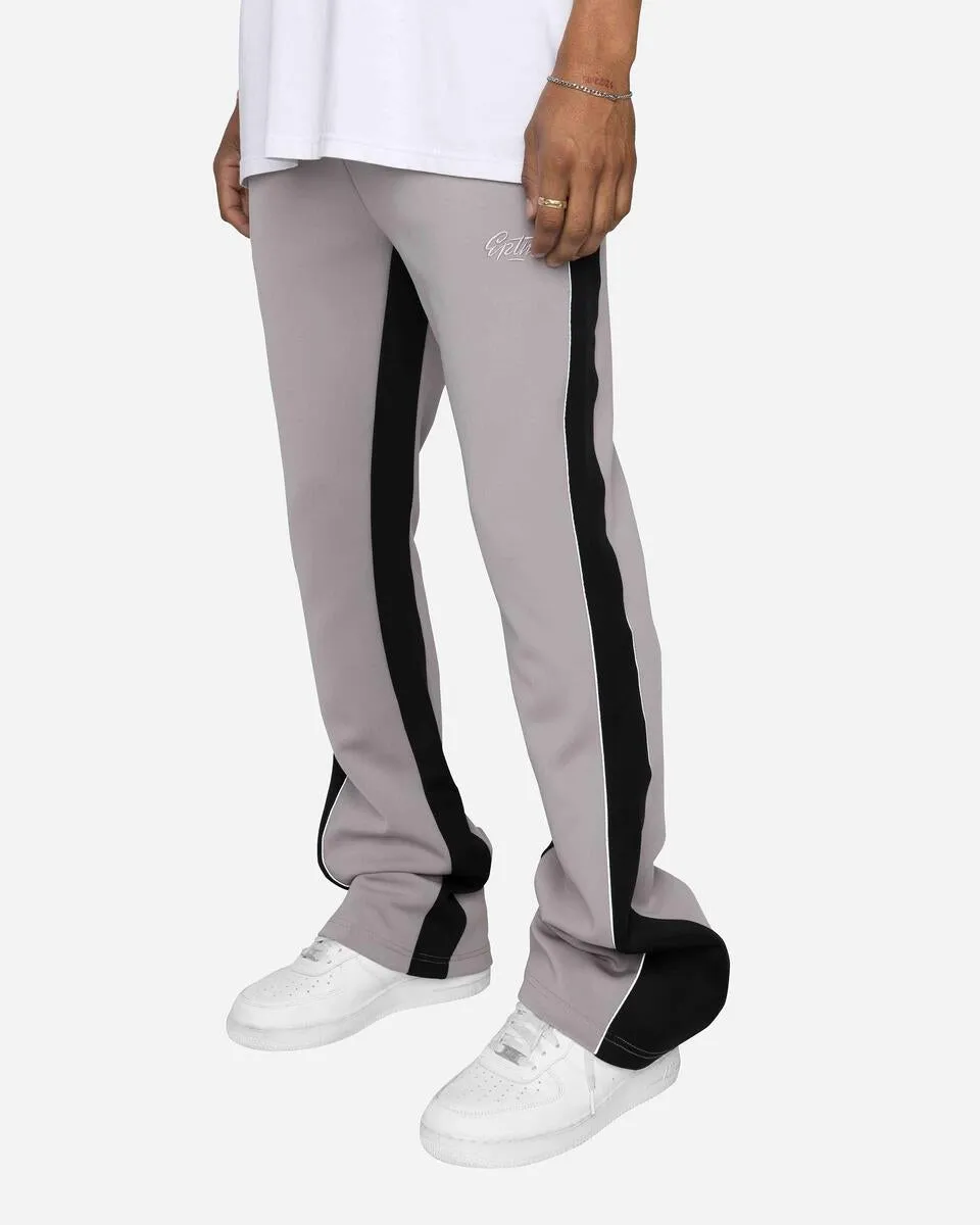 EPTM - Piping Flared Track Pants (Grey/Black)