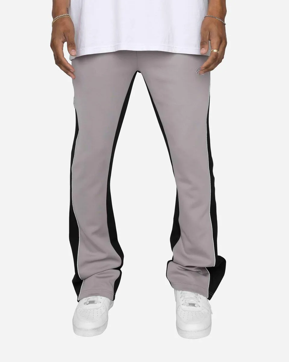 EPTM - Piping Flared Track Pants (Grey/Black)