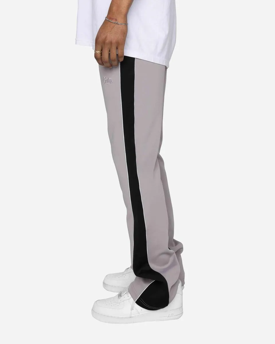 EPTM - Piping Flared Track Pants (Grey/Black)