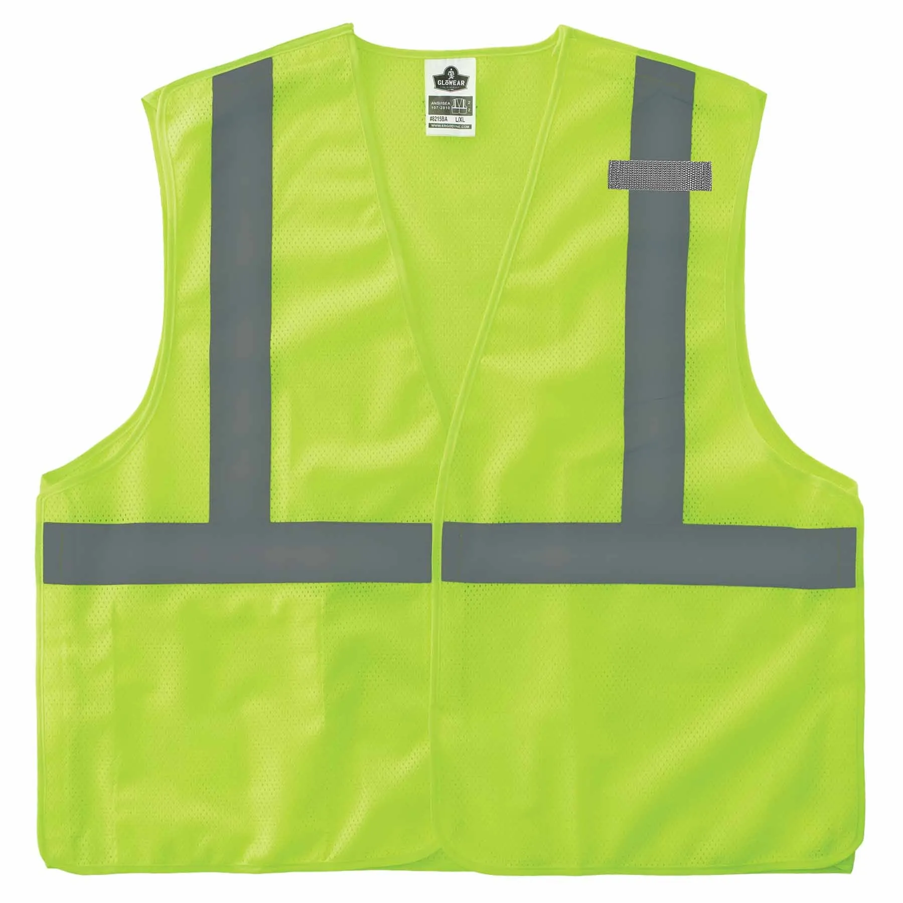 Ergodyne 24547 8215BA-S 3XL Lime Class 2 Economy Breakaway Mesh Vest - Single Size