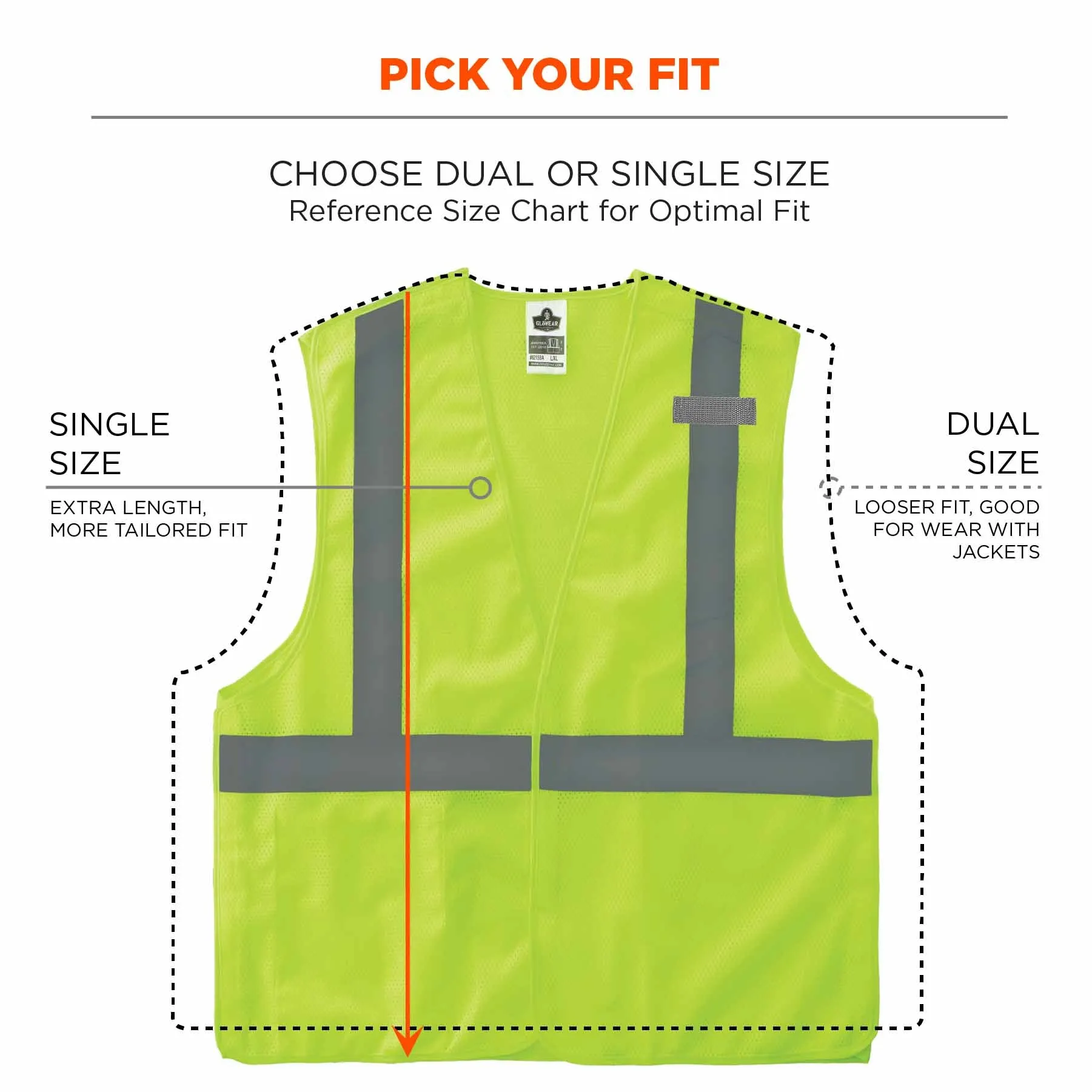 Ergodyne 24547 8215BA-S 3XL Lime Class 2 Economy Breakaway Mesh Vest - Single Size