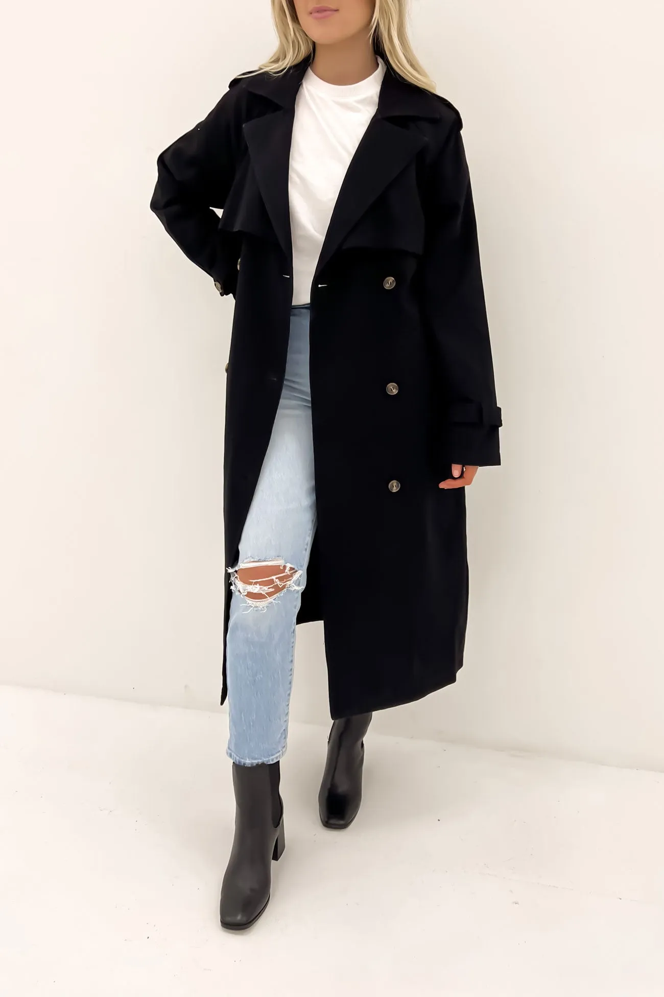 Eve Trench Coat Black