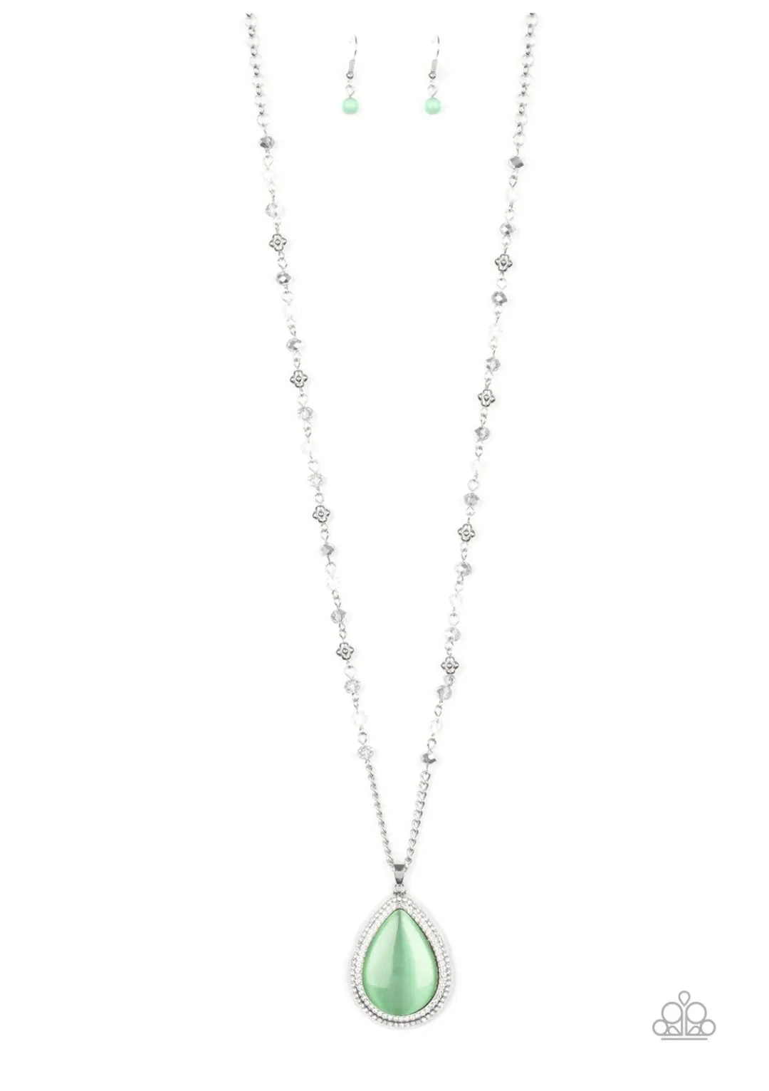 Fashion Flaunt Green Necklace  - Paparazzi  Accessories