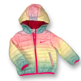 Girls Nike Size 12 Months Multi-Color Ombre Hooded Puffer Jacket