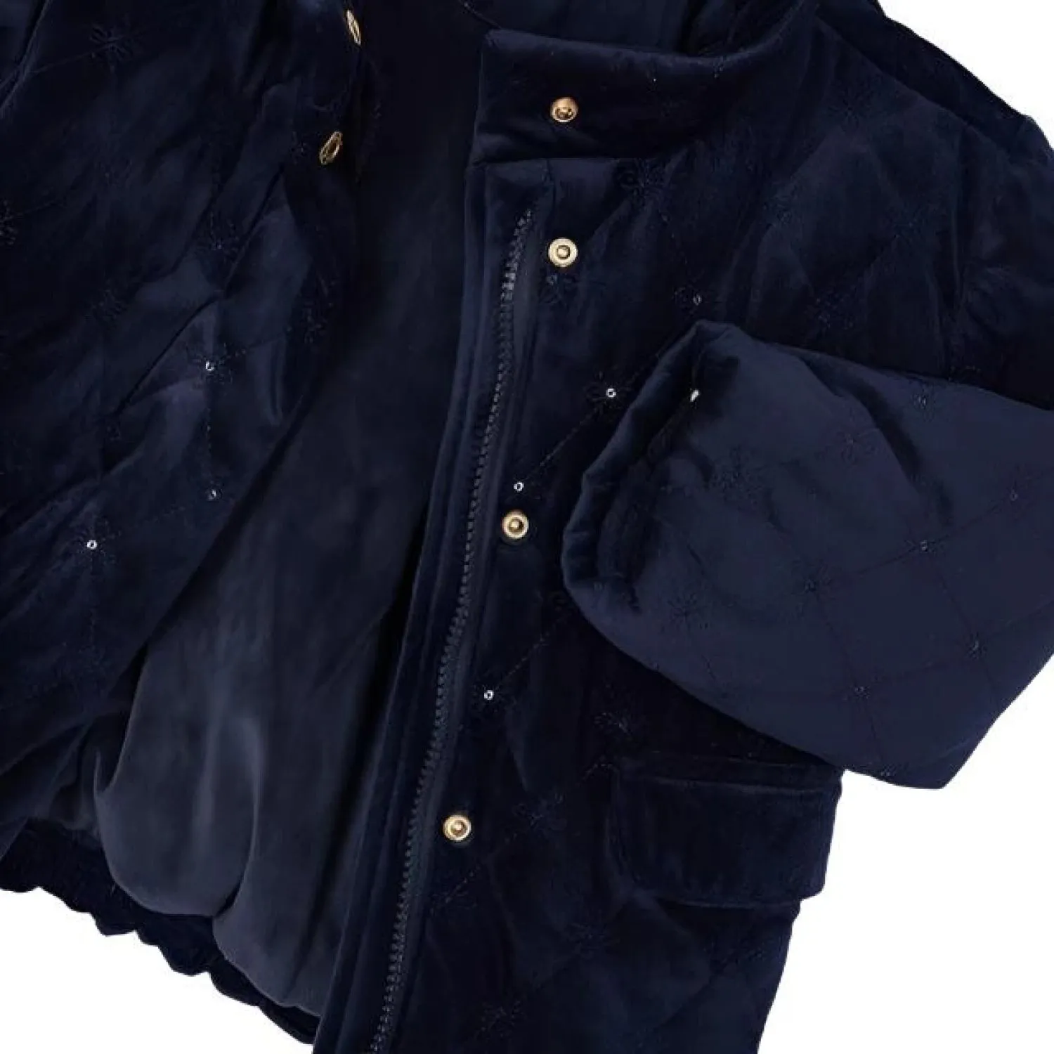 G's Velvet Puffer Jacket