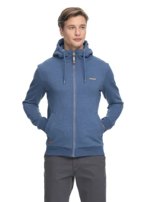 Herenvest met ritssluiting | Ragwear nate zip blue