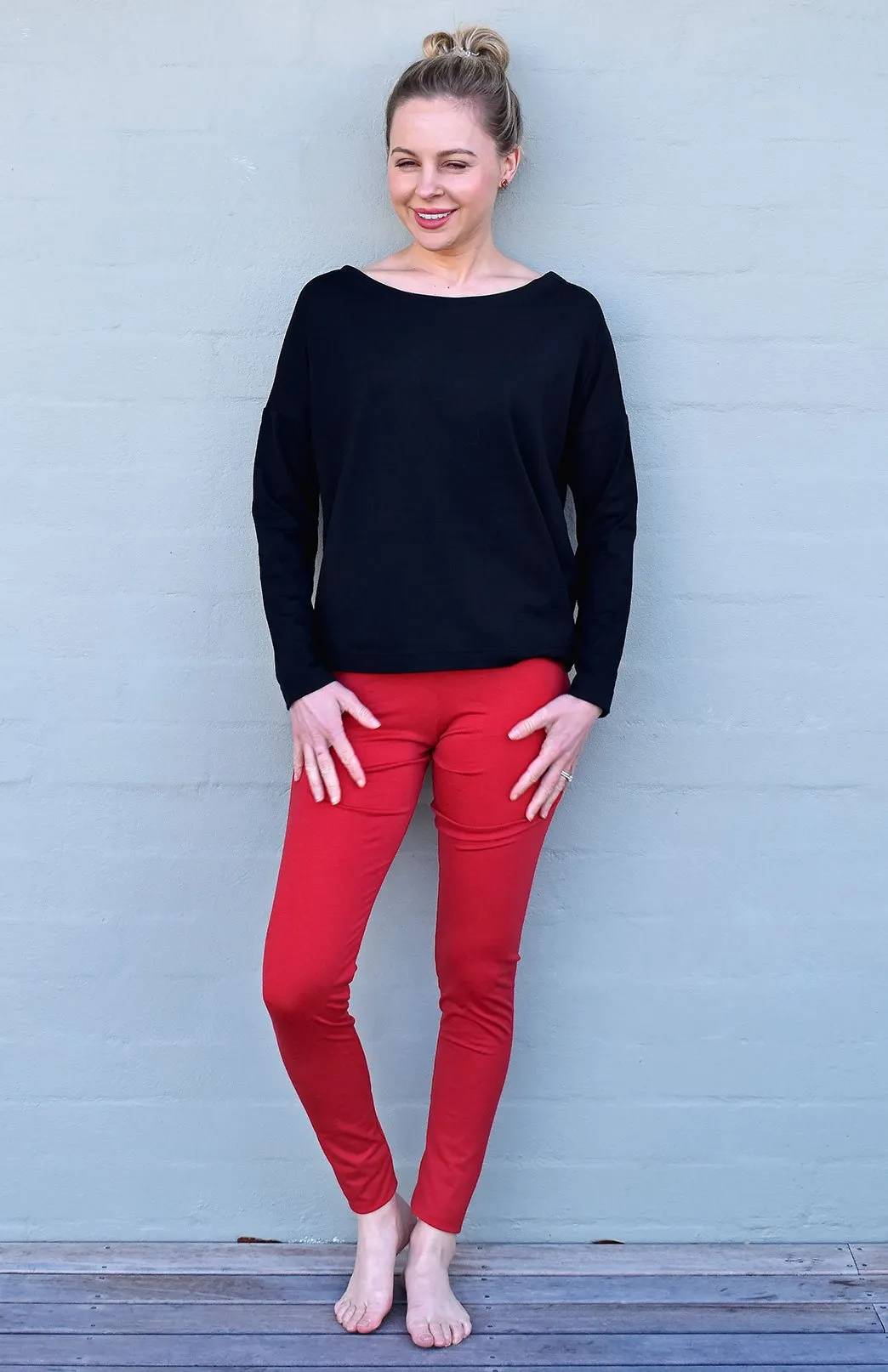 High Waisted Leggings - Fleece