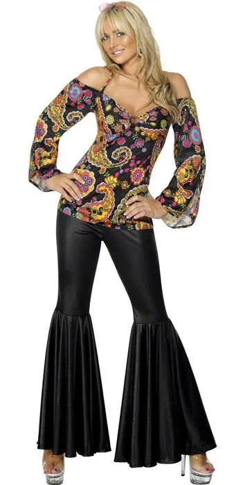 Hippie Chick Womens Plus Size 1970s Costume