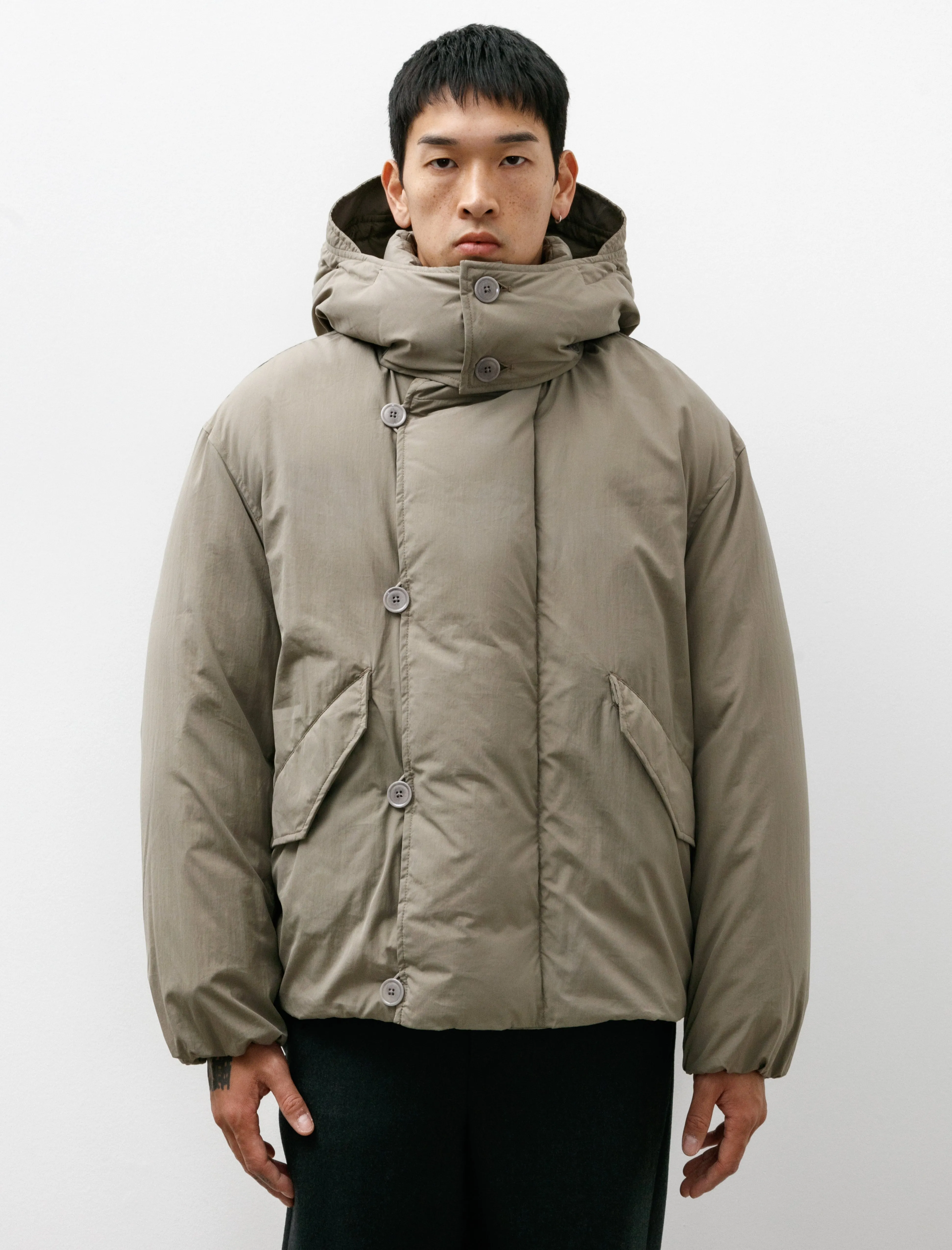 Hooded Puffer Blouson Desert Sage