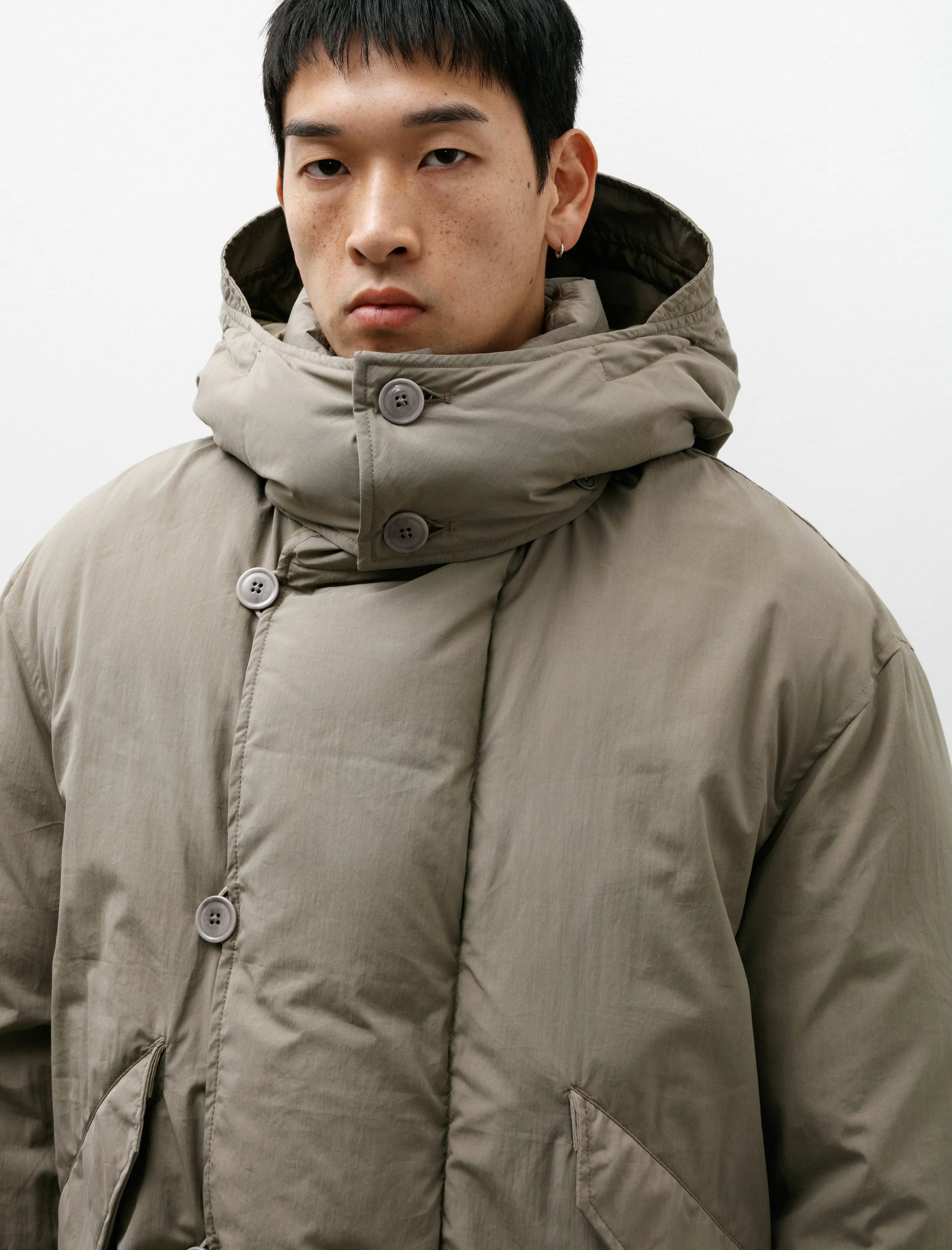 Hooded Puffer Blouson Desert Sage