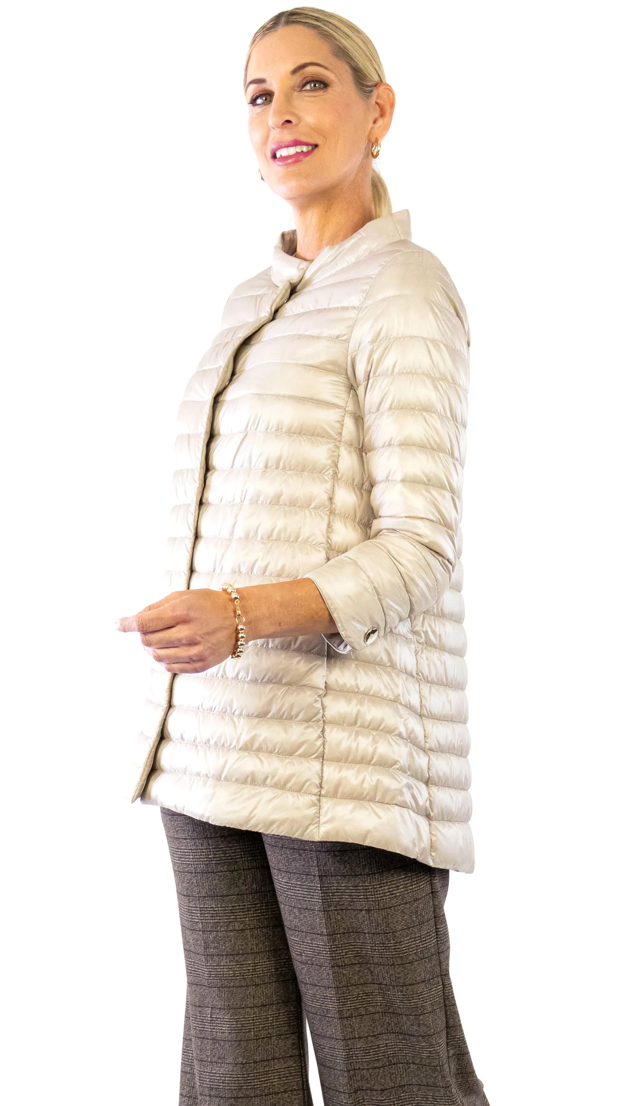 Iconic Rossella Lightweight Puffer Jacket - Chantilly