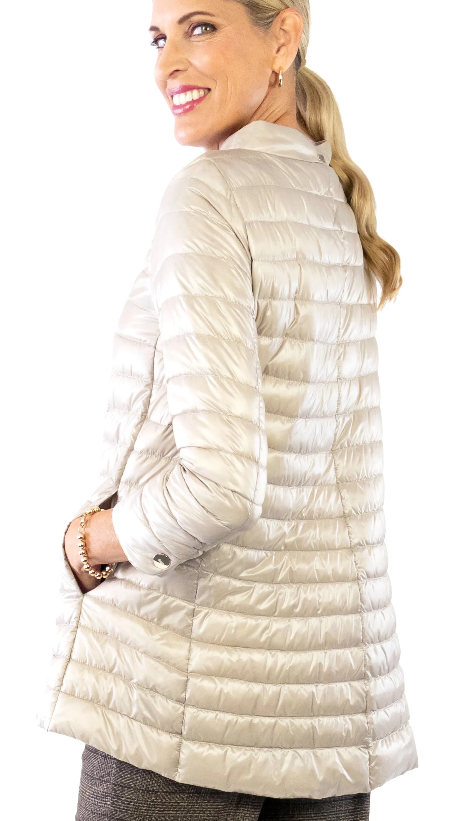 Iconic Rossella Lightweight Puffer Jacket - Chantilly