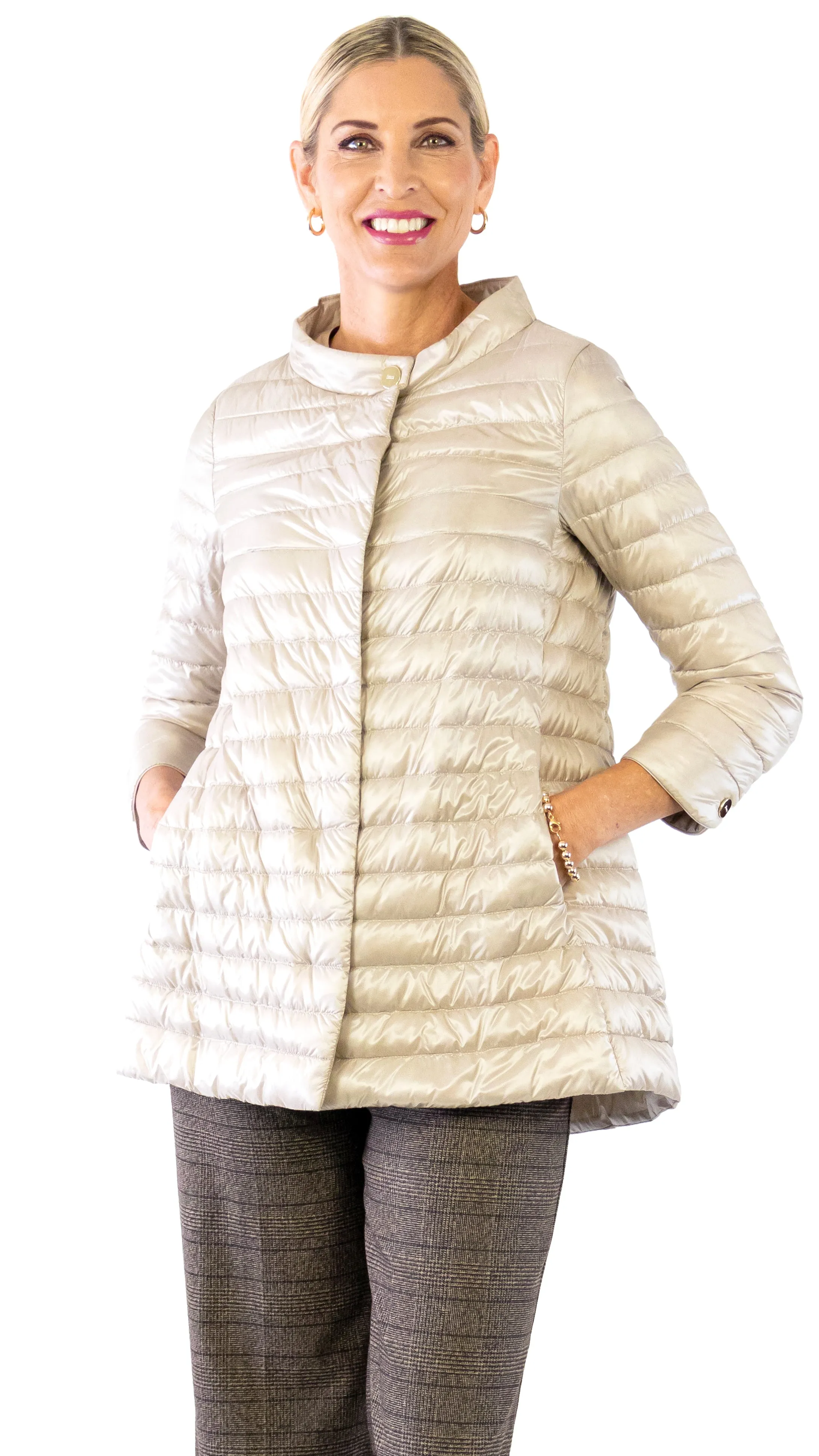 Iconic Rossella Lightweight Puffer Jacket - Chantilly