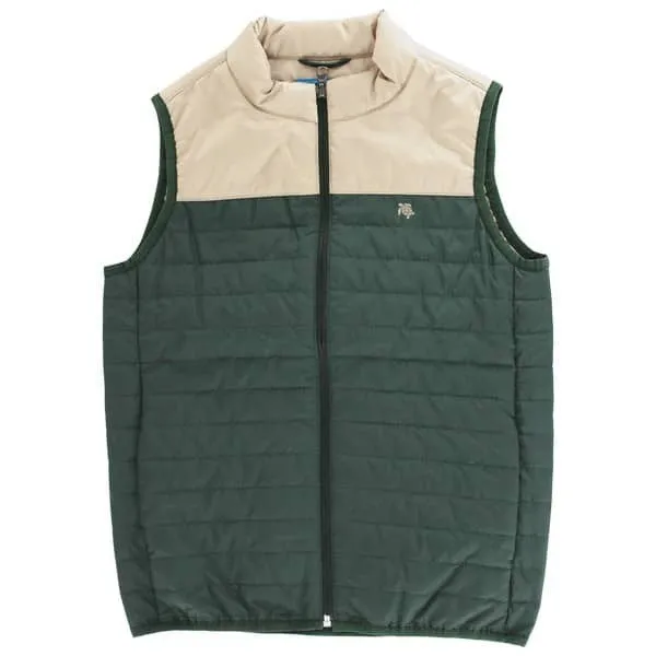 J. Bailey Quilted Vest Forest/Tan 1024-QVest 5107