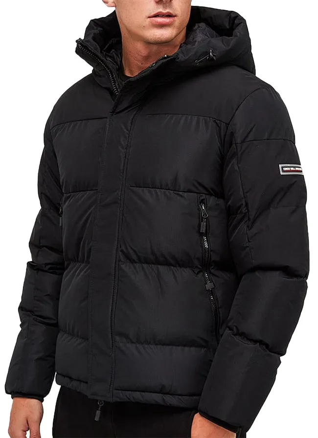 Kings Will Dream Mens Peyton Short Puffer Jacket Black