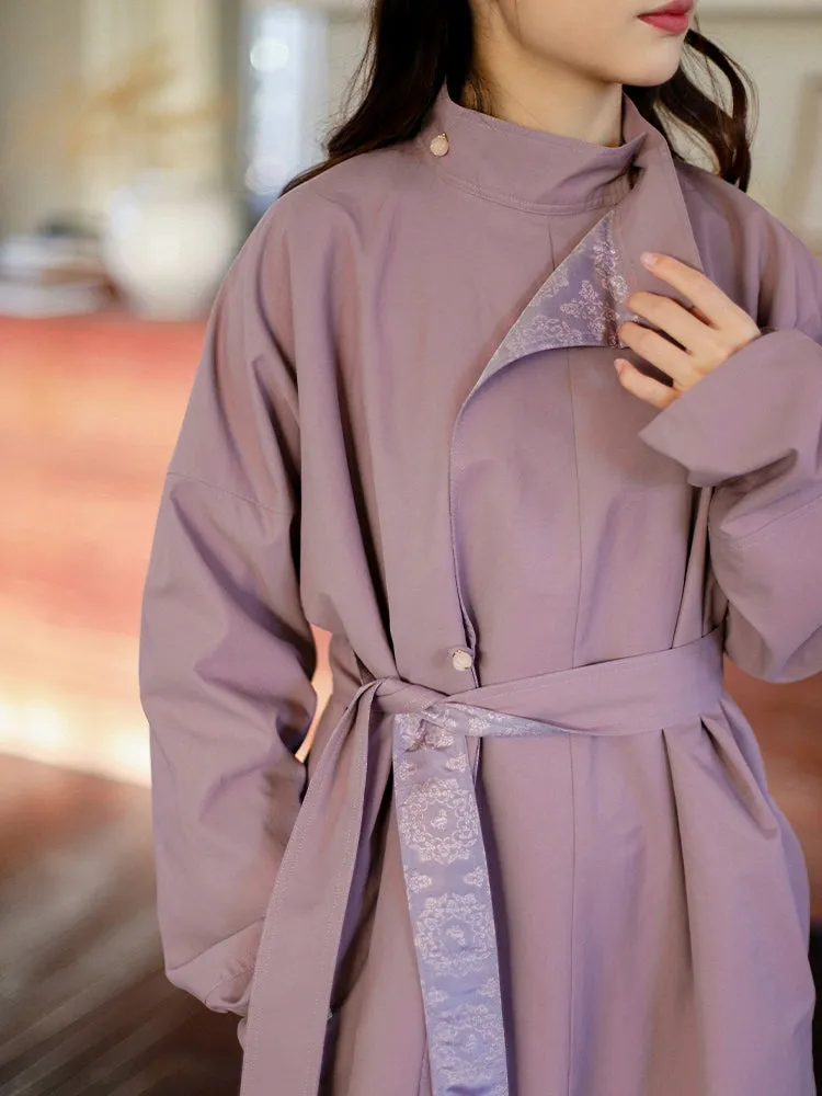 Lang Màn 浪漫 Modernized Tang Dynasty Reversible Yuanlingpao Trench Coat