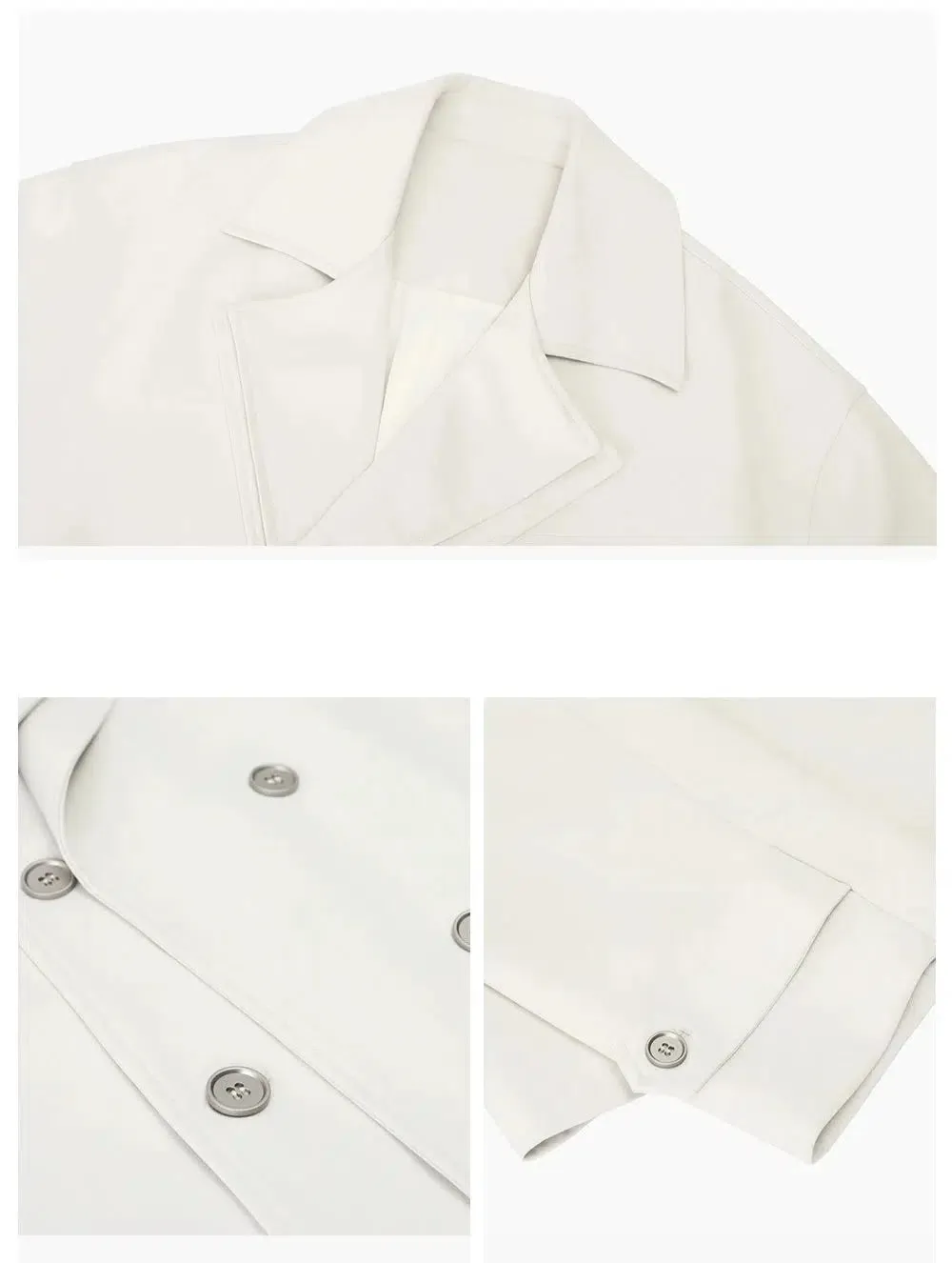 Lapel Double-breasted Trench Coat