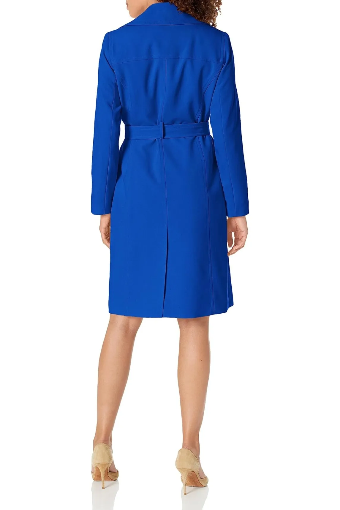 Le Suit 3 Button Crepe Jacket/Skirt Side Slit Suit