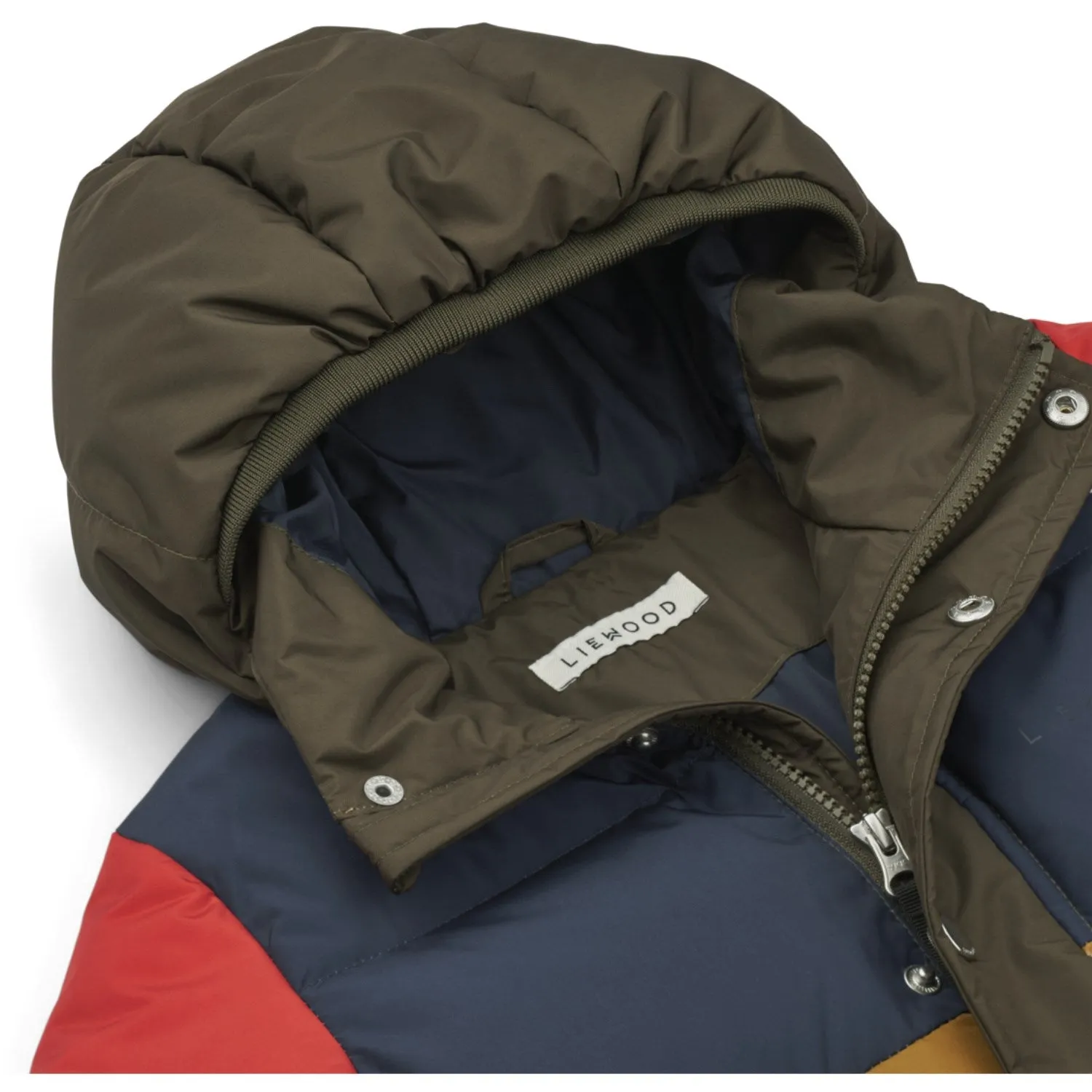 LieWood Army Brown Multi Mix Palle Puffer Down Jacket