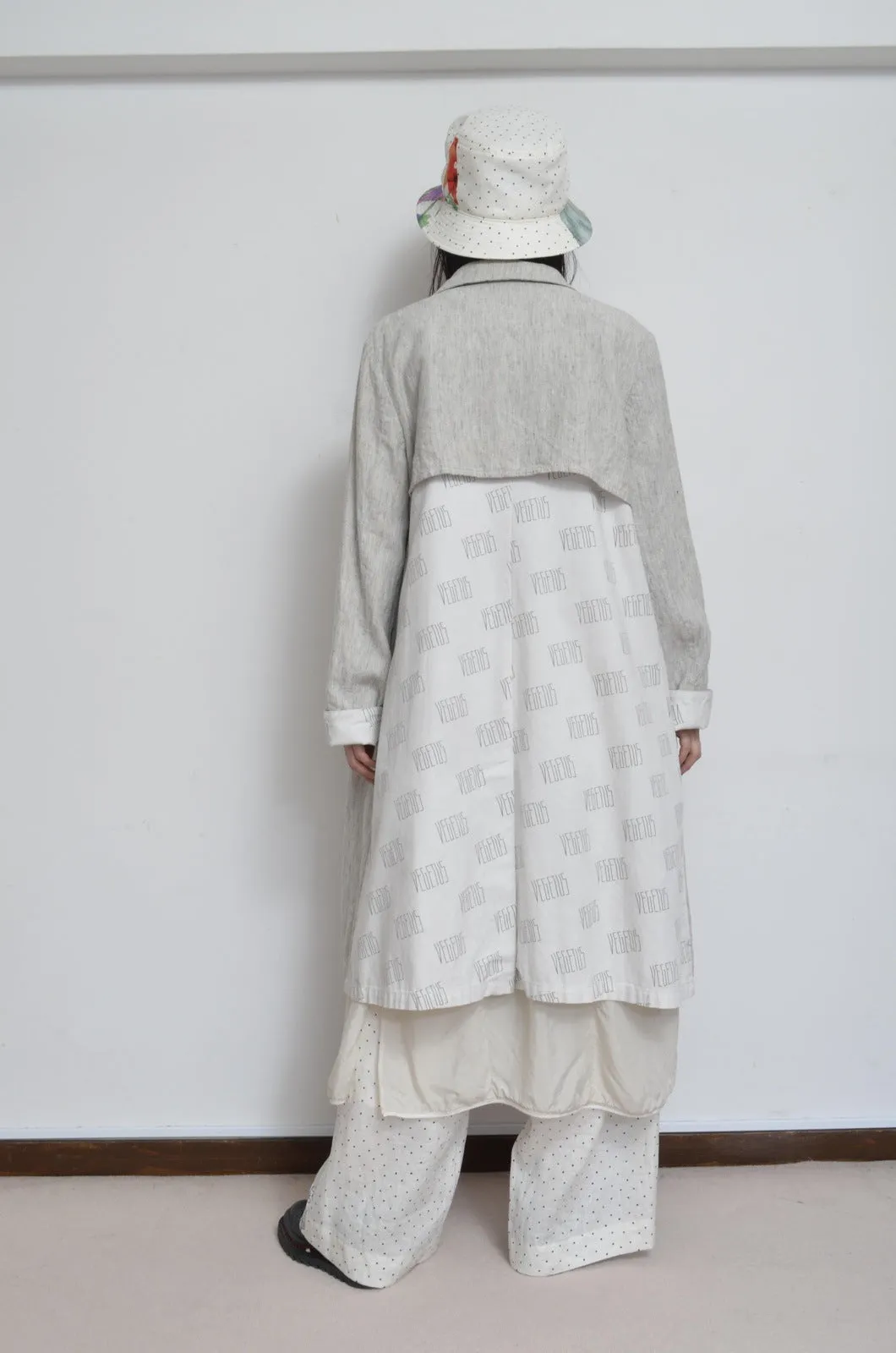 LINEN LONG COAT / 02_WHT