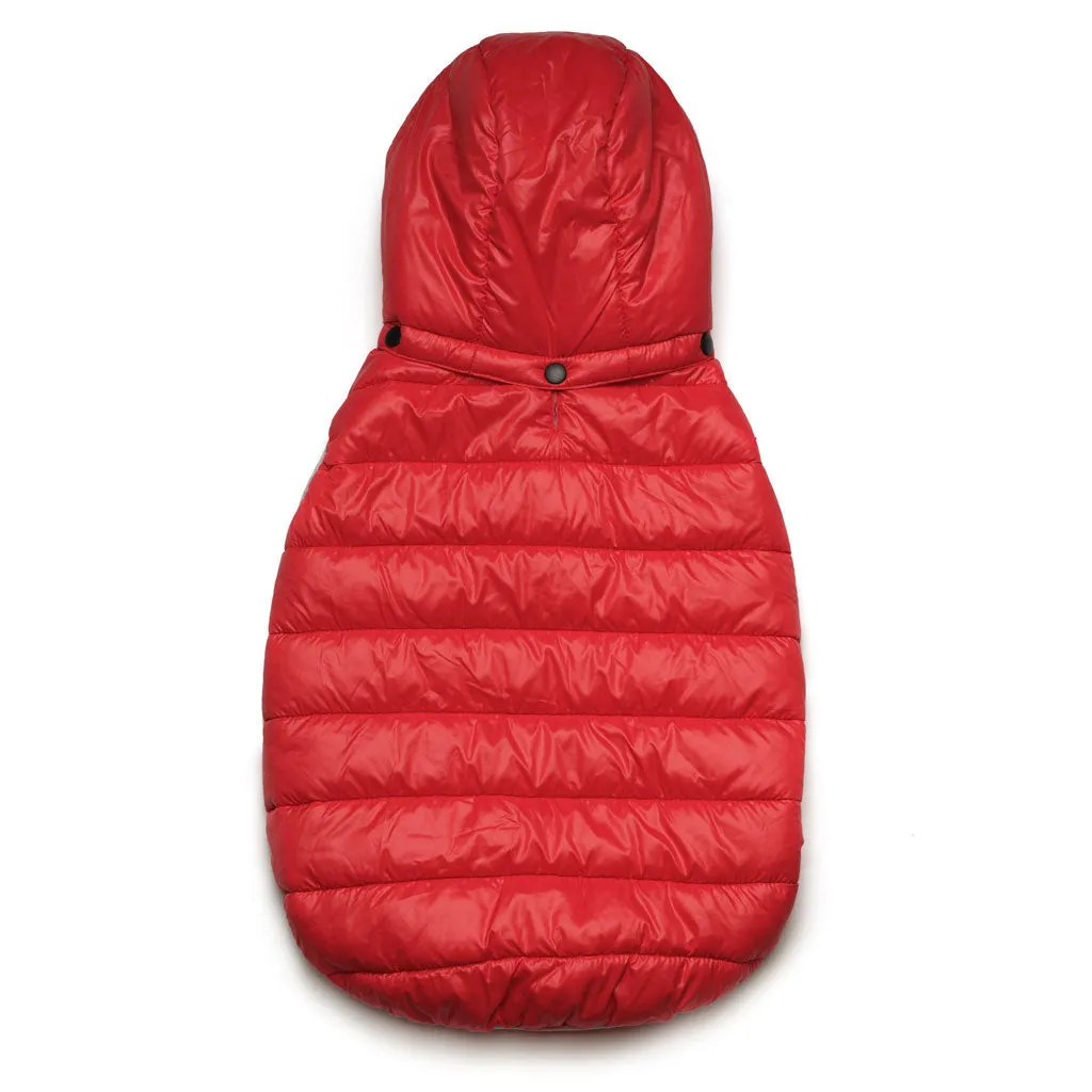 Love Thy Beast Reversible Puffer Jacket, Red / Blush