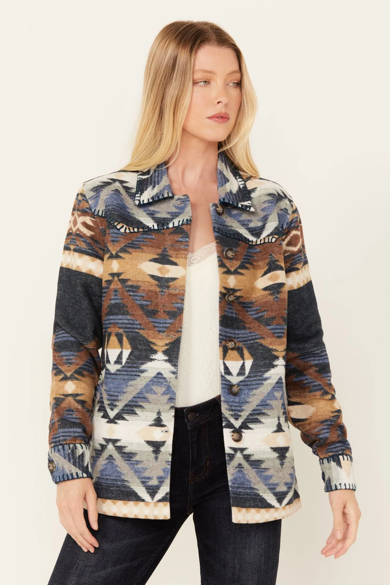 Luttrell Southwestern Print Shacket