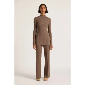 Malo Knit Pant | Mocha