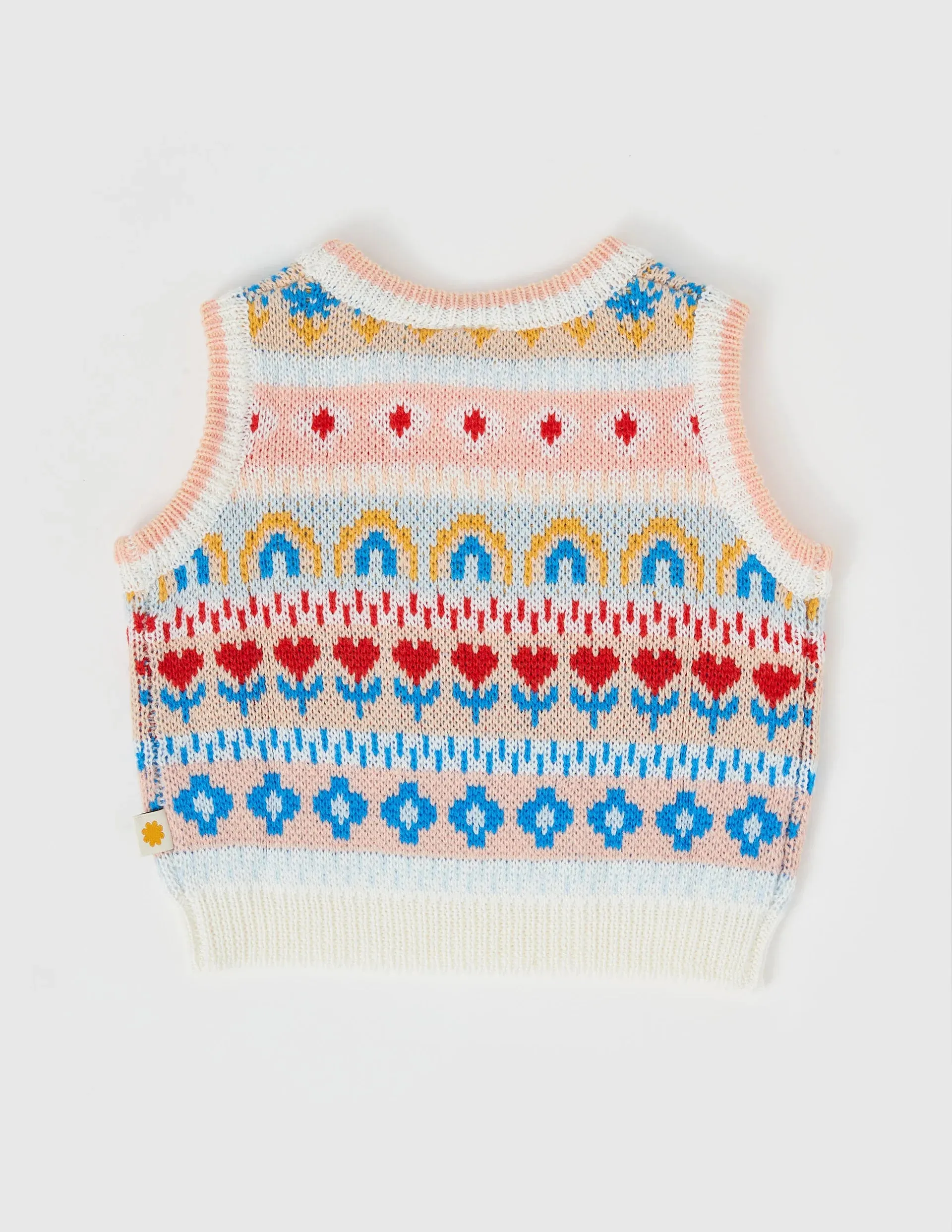 Matilda Sweater Vest - Peach