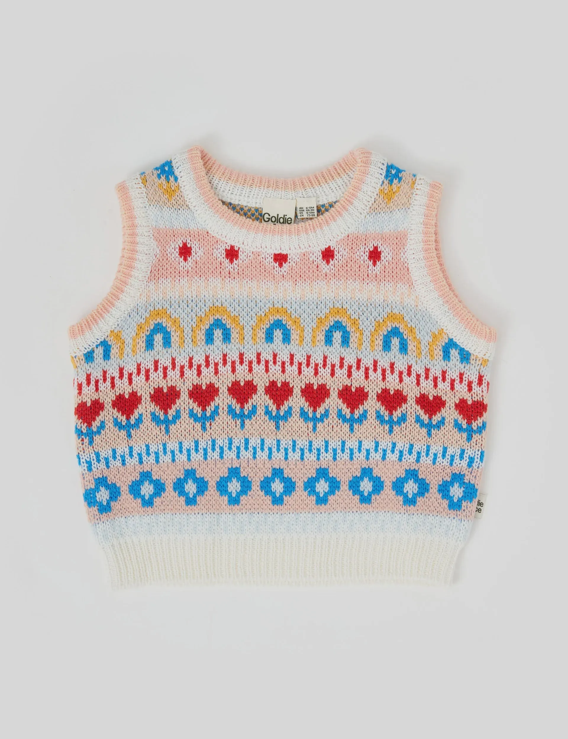 Matilda Sweater Vest - Peach