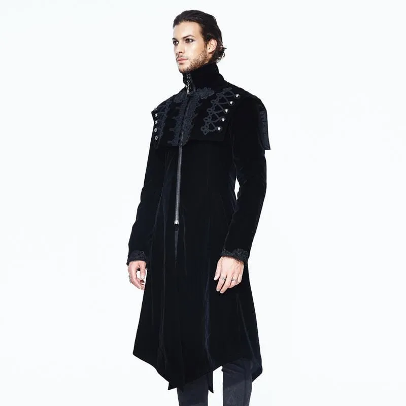 Men's Goth Asymmetric Long Coat